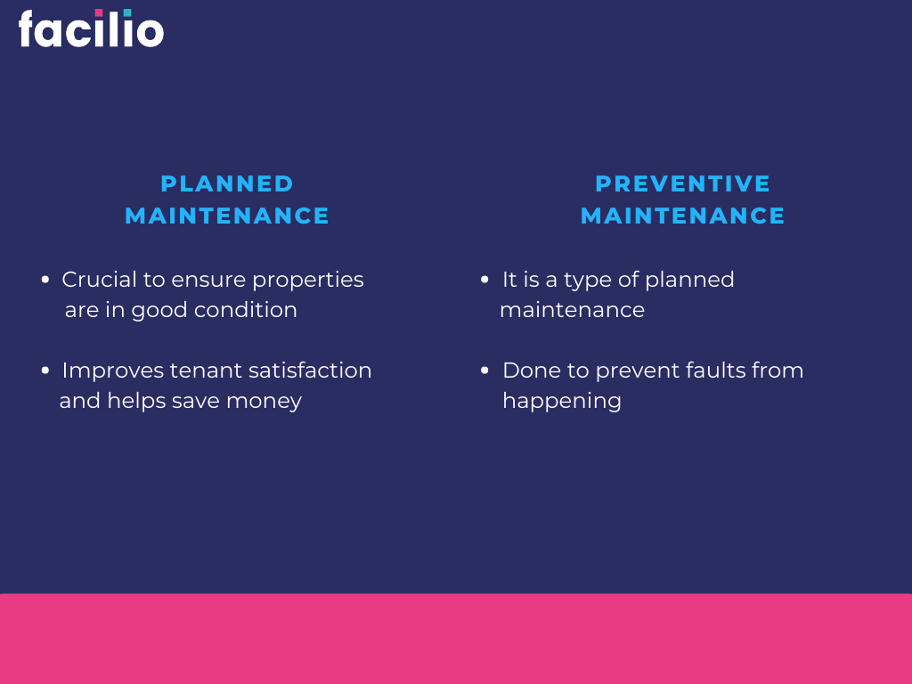Planned maintenance vs. preventive maintenance
