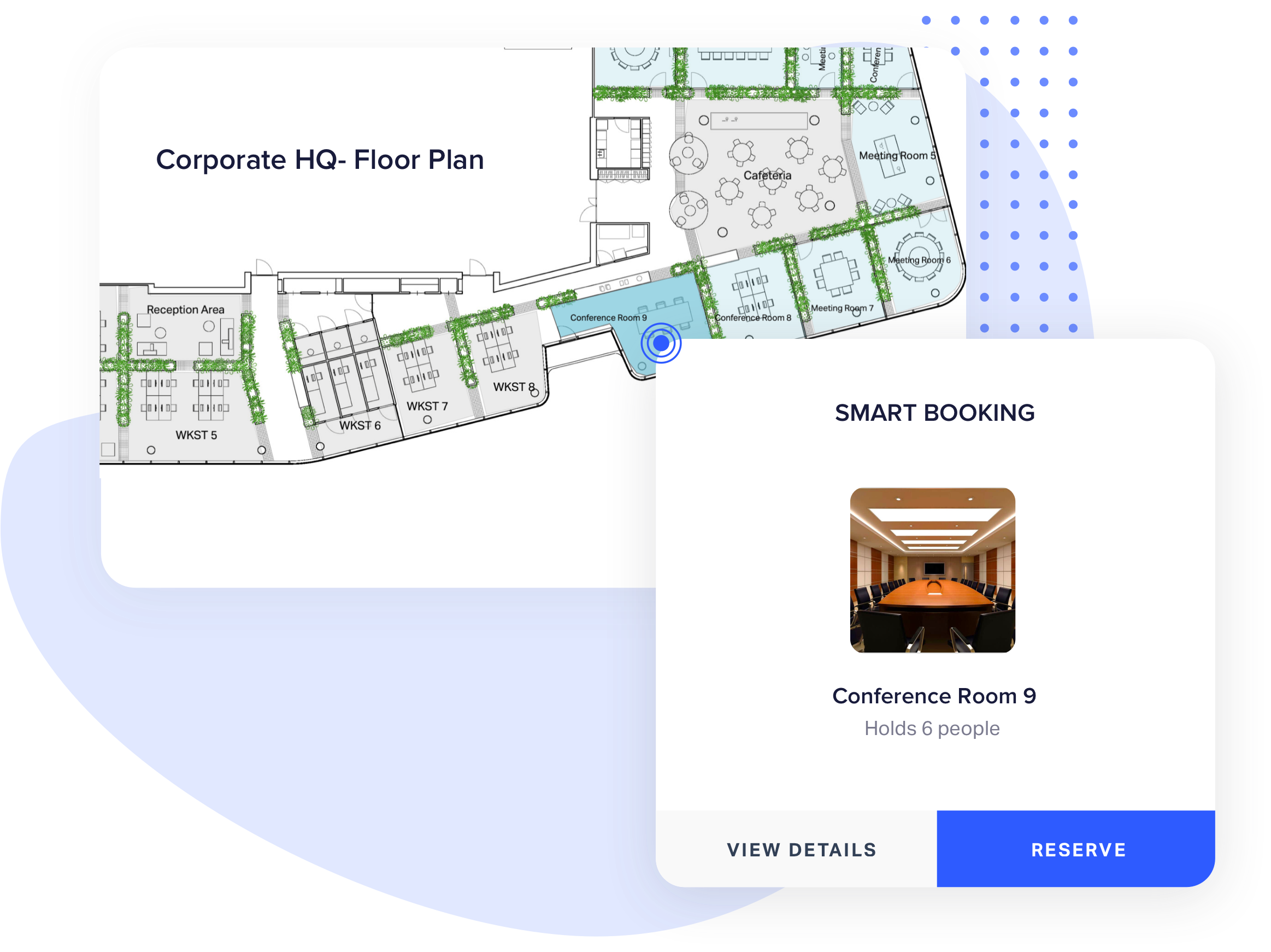 Office hoteling and space planning software