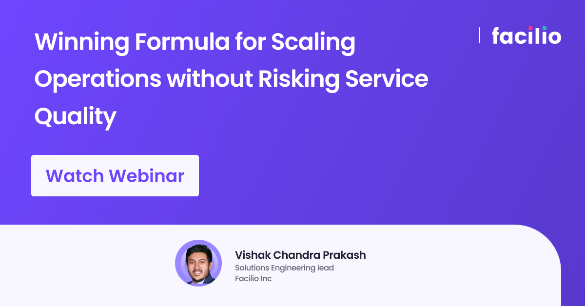 Webinar on Tech-led FM Growth: Winning Formula for Scaling Operations without Risking Service Quality