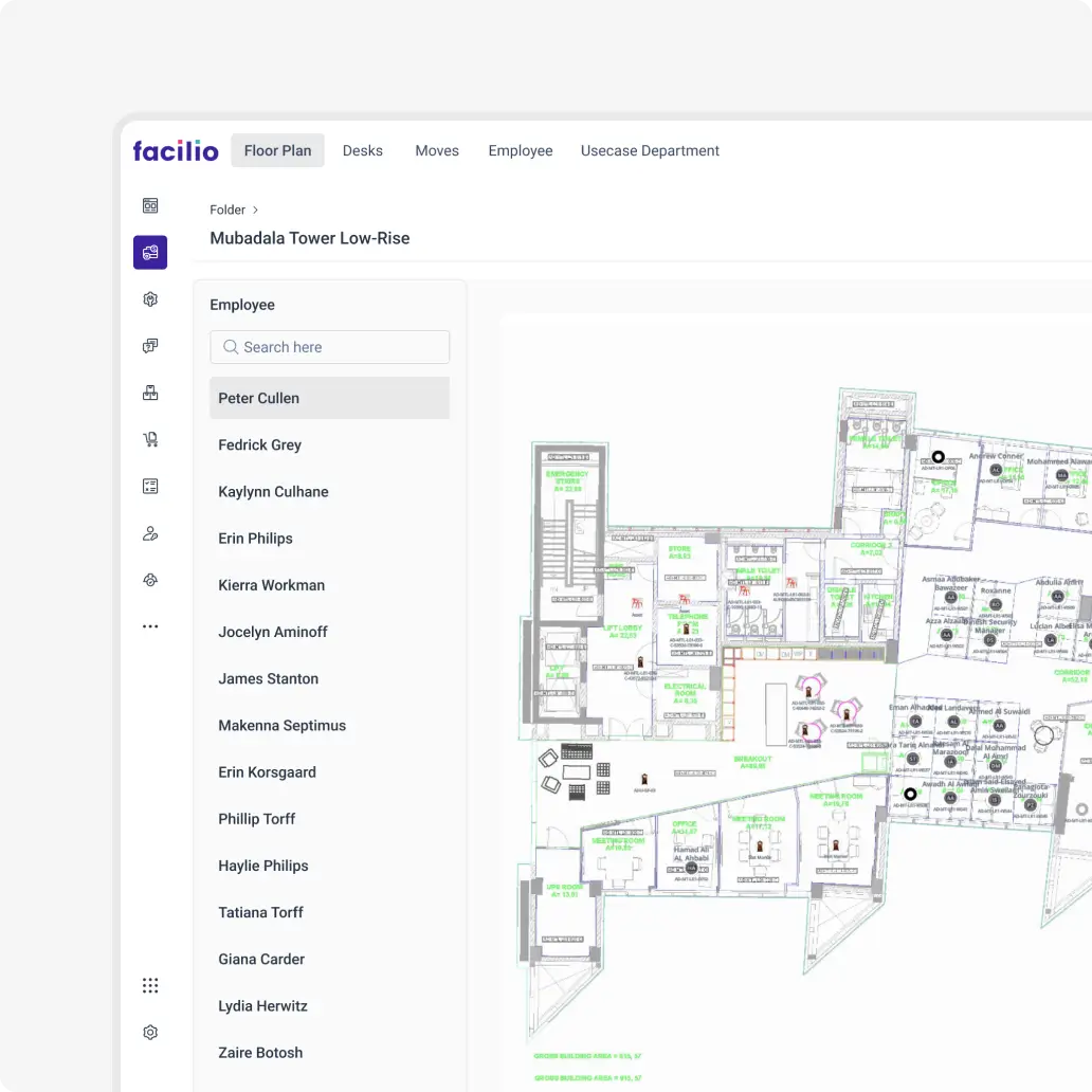 A representation of how Facilio helps businesses visualize everything from costs to space utilization in a single place.