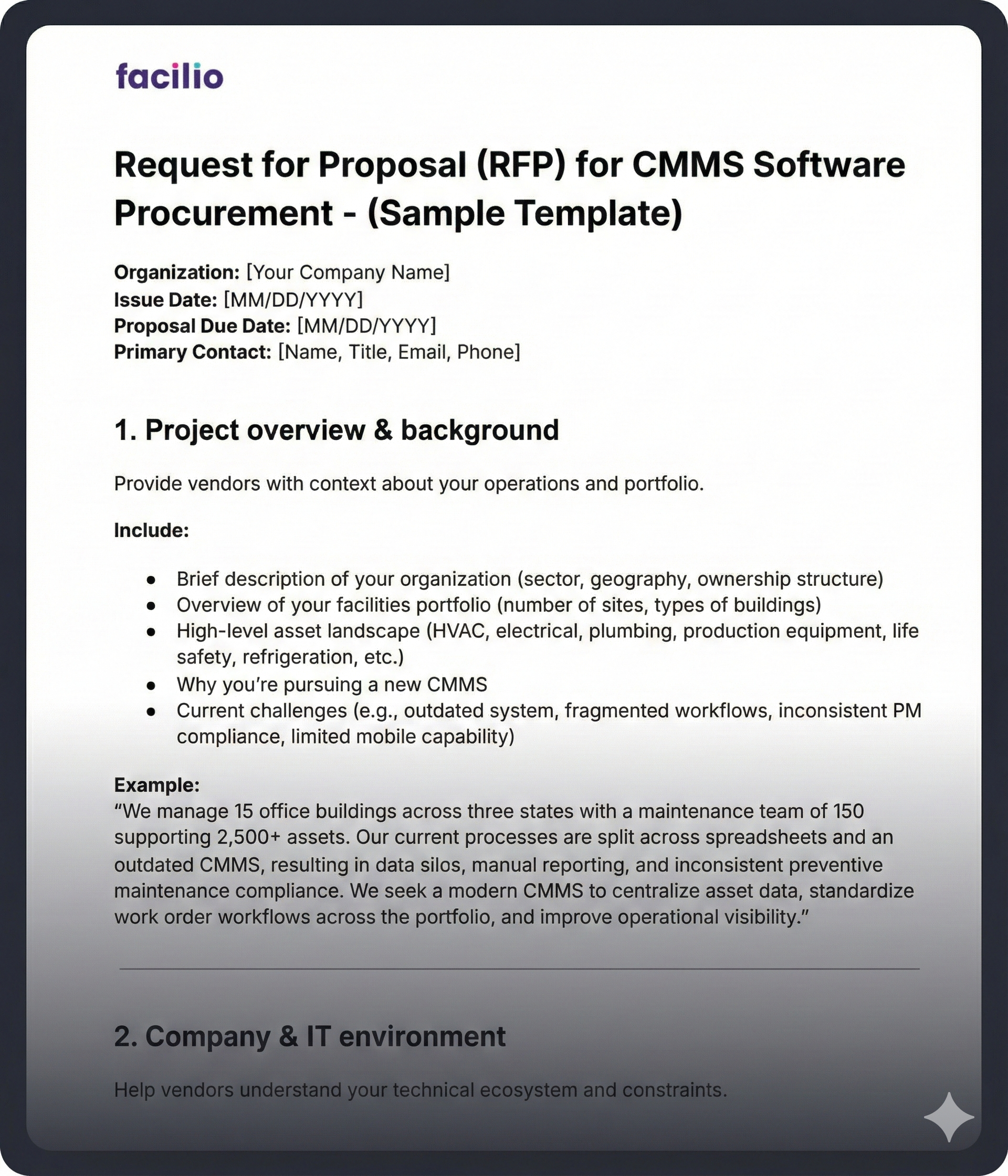 Step-by-step process to create a CMMS RFP: With templates and Best Practices