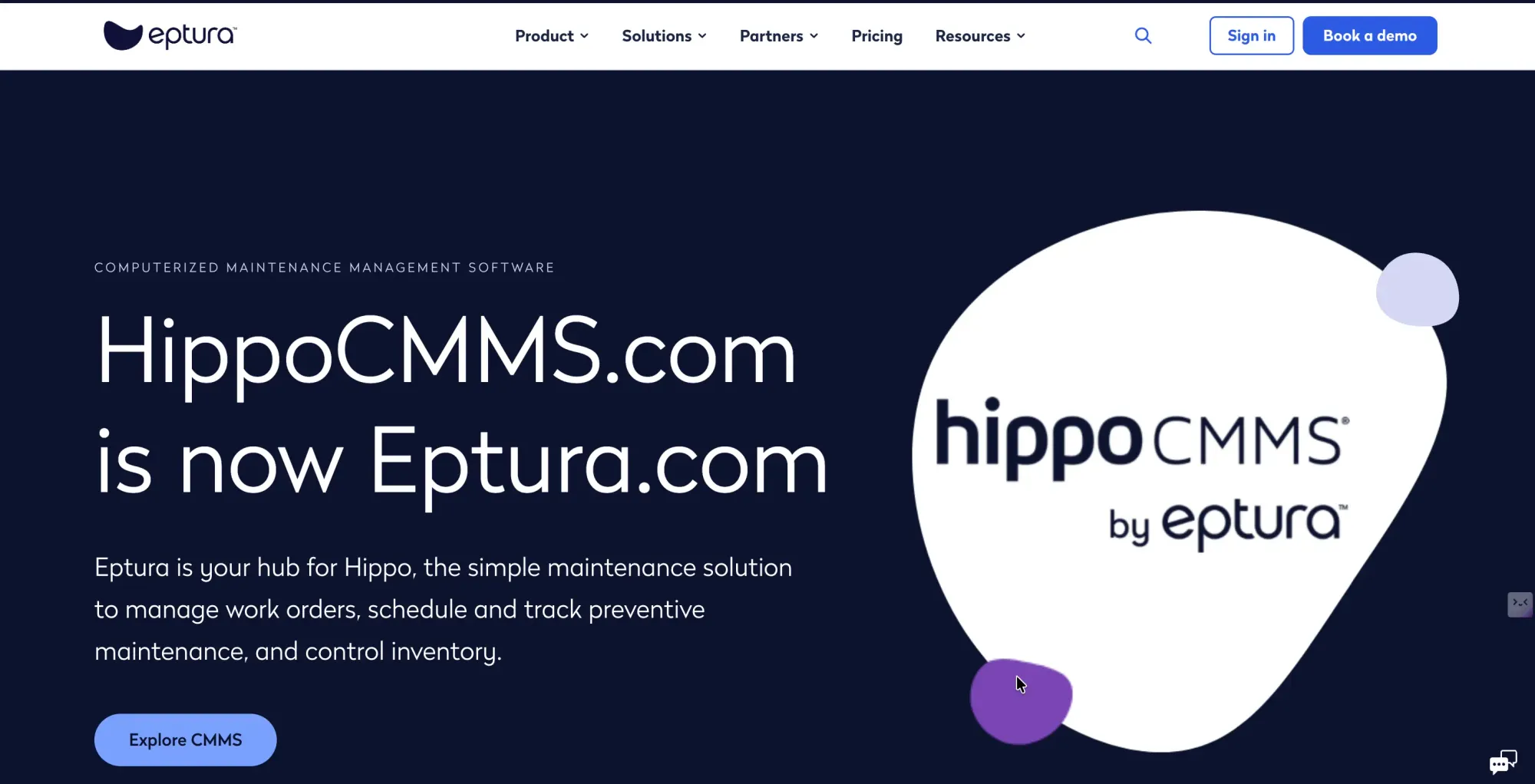 Hippo CMMS, now rebranded as Eptura, facility management tool