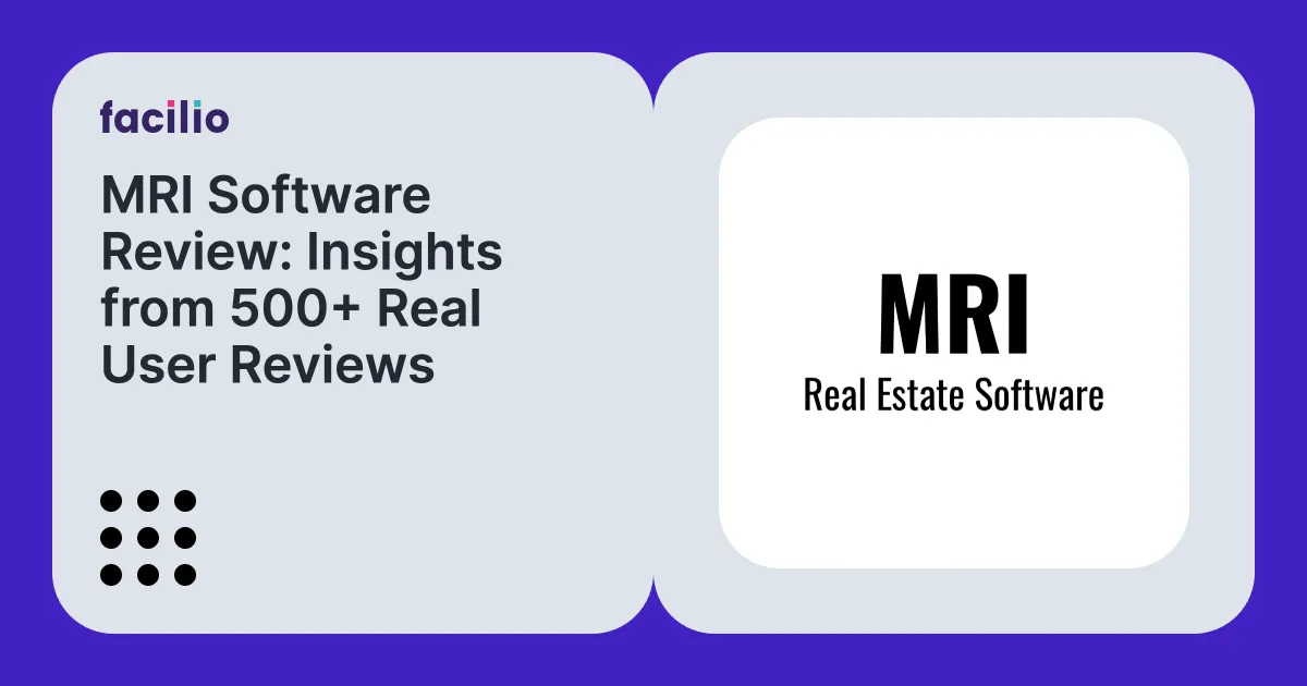 mri software review showing g2 ratings, real estate and financial management strengths, operational fm gaps