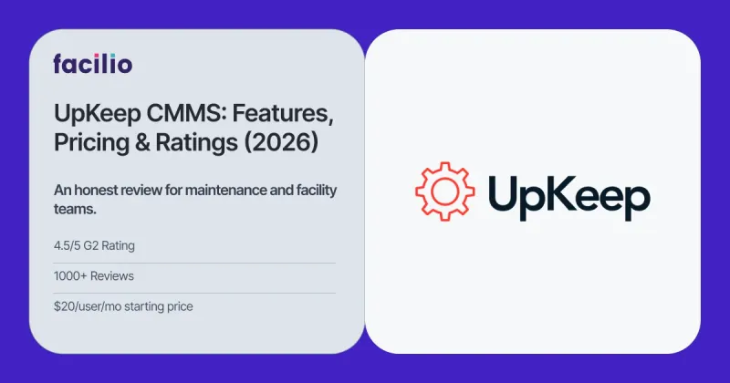 UpKeep CMMS: Features, Pricing, Rating & Reviews (2026)