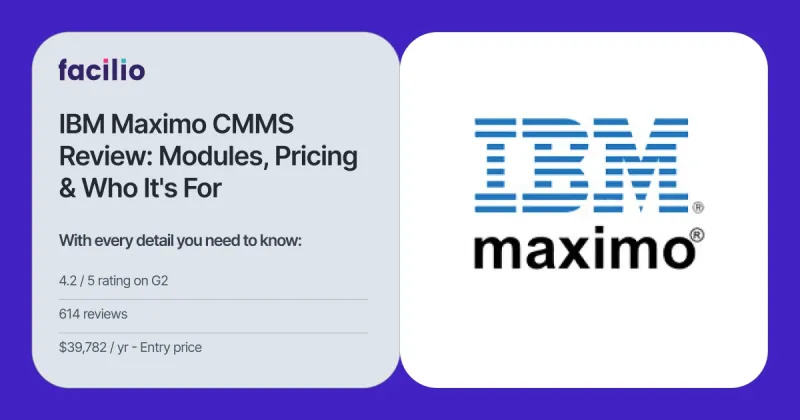 IBM Maximo CMMS Review 2026: Features, Pricing & Ratings