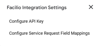 Configuration Menu