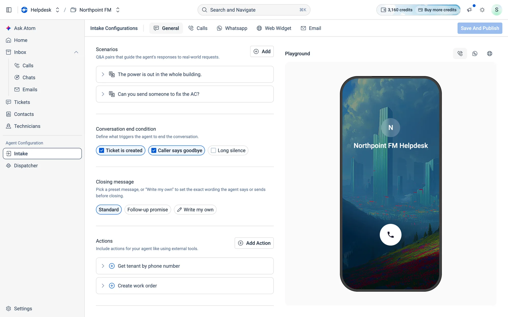 Both actions are added. Open one to change its instructions, or remove it from its ⋯ menu.
