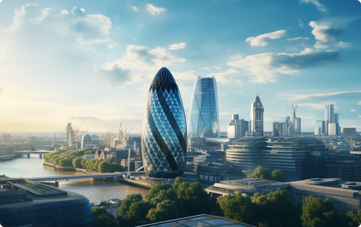 London skyline, where Q3 manages facilities
