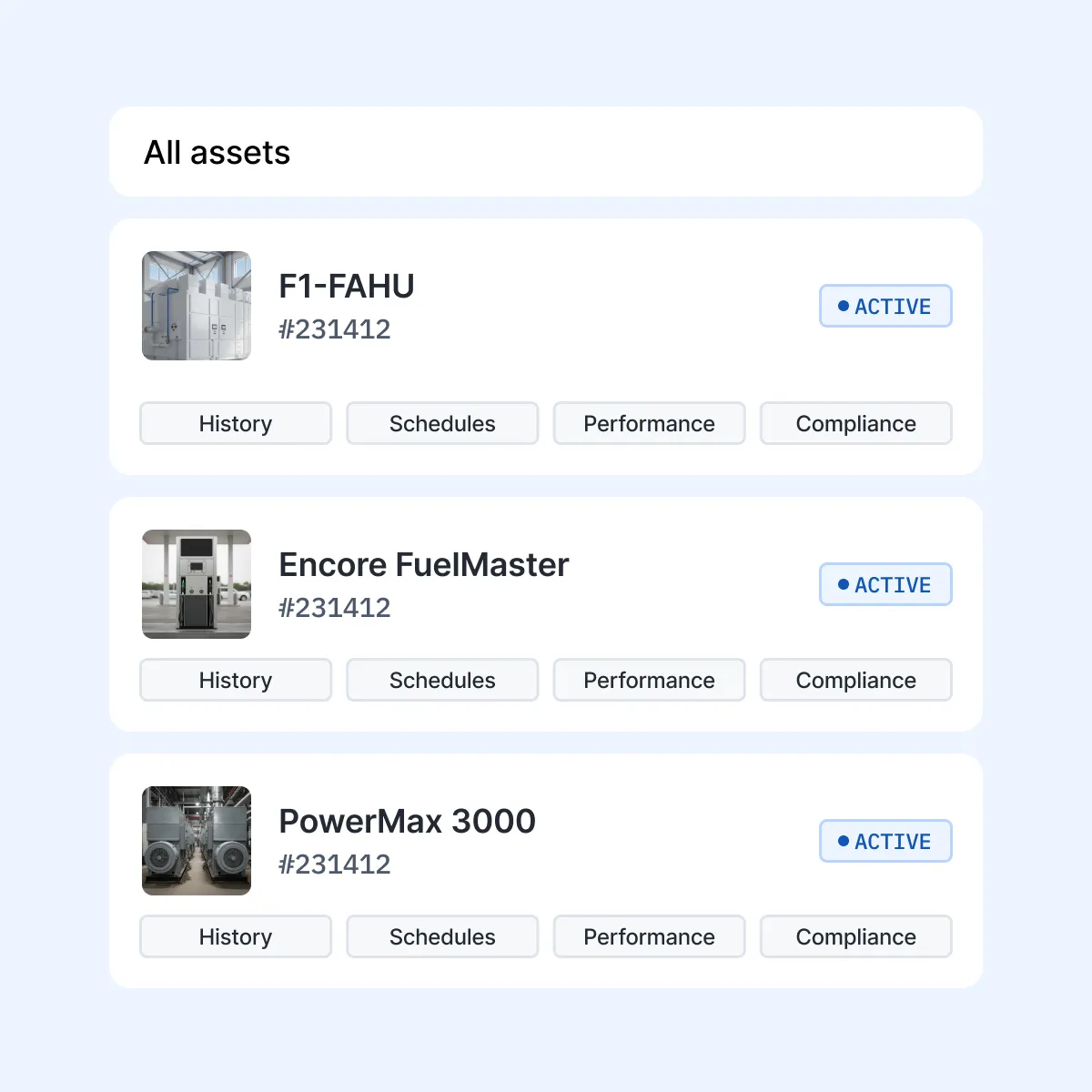 Facilio vendor management dashboard
