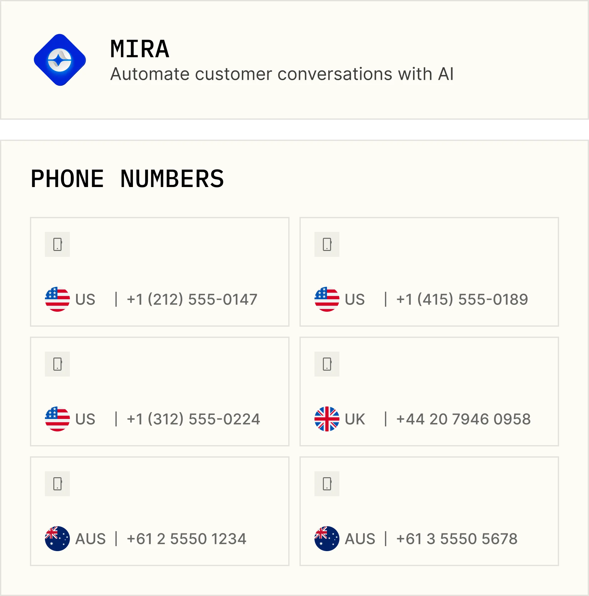 Bring Your Own Number