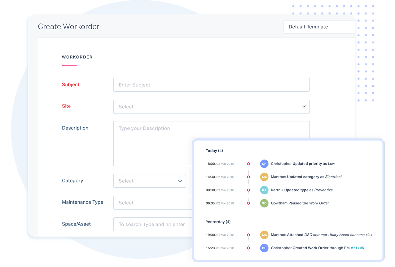 Enable tenants or technincians to raise requests for work orders with ease. Ship them off with priority details, issue descriptions, category and multimedia files