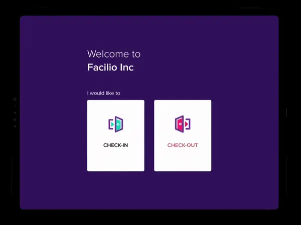 Facilio Visitor Management app